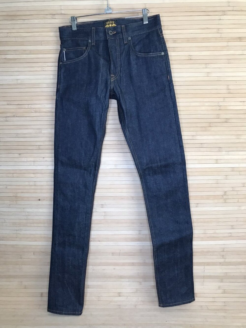 NWT Brave Star Jeans skeleton skinny 14oz "IRO" Japanese Selvage Denim 28 x 36